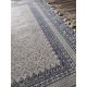 Krémový bavlněný koberec s šedými ornamenty