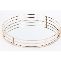 Zlatý podnos kulatý