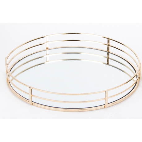 Zlatý podnos kulatý